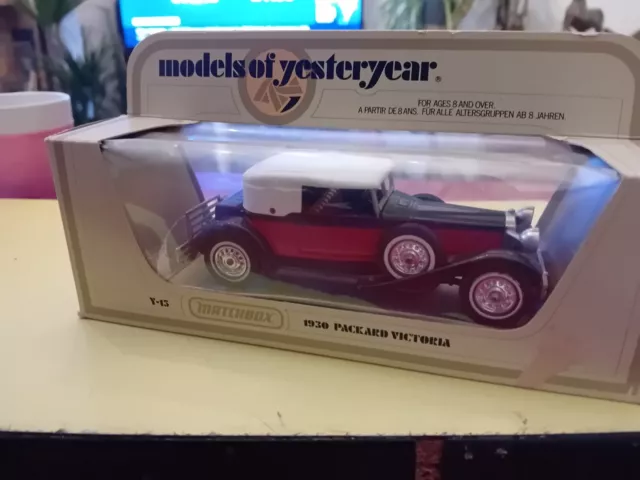 PACKARD VICTORIA 1930 Y 15 Models Of Yesteryear En Boite Matchbox
