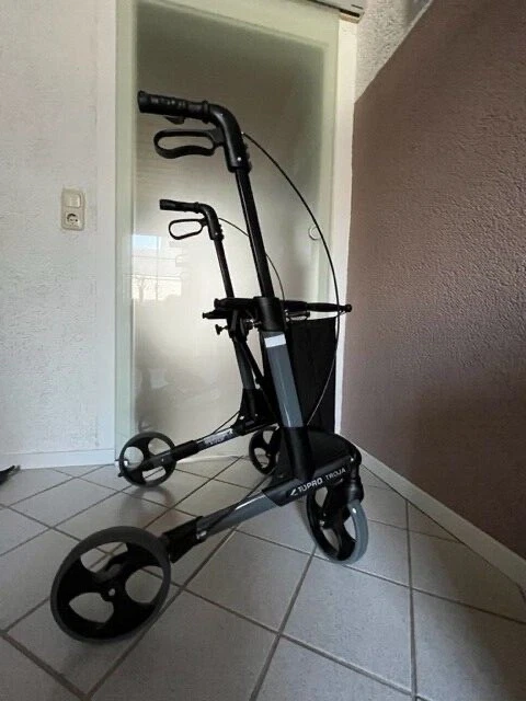 Rollador TOPRO Troja Größe M, Farbe silber mit Einkaufsnetz, Gewicht ca. 6,8 kg,