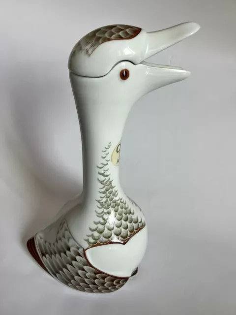 Vintage  Limoges Armagnac Sempe Napoleon Decanter Goose Depose Brandy Bottle