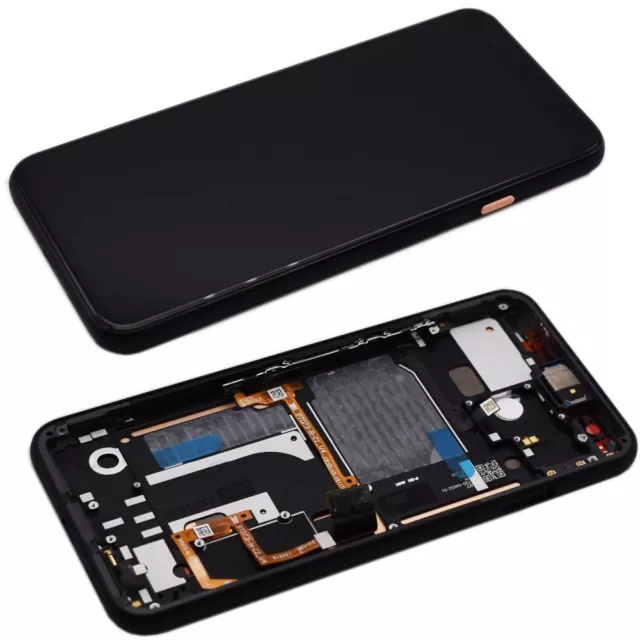 OLED Touch Screen For Google Pixel 4 Replacement Assembly Frame Orange Repair UK