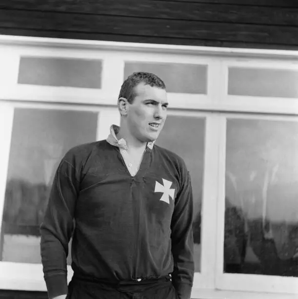 Welsh rugby union player Brian Thomas, captain of Neath RFC, 1966. - Old Photo