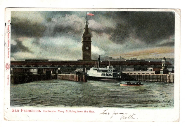 Postcard San Francisco Bay CA Southern Pacific Ferry Boat California 1903