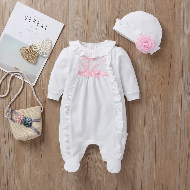 Tuta cappello vestiti set body per bambine neonate 5