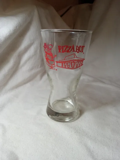 Vintage Pizza Hut Restaurant Glass Pizza Pete Libbey 8 oz 70's Glass (979)