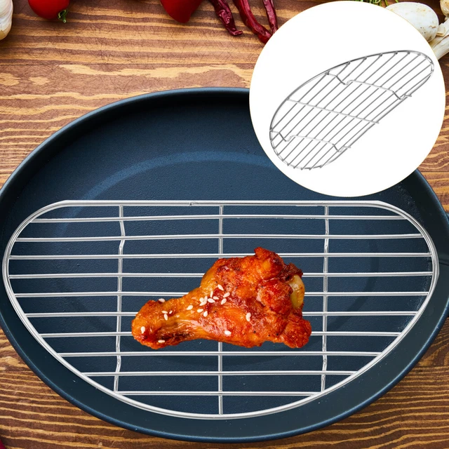 Lot De 3 Grilles De Refroidissement Rondes Inox 30 Cm - Pour Gâteaux, Biscuits, Barbecue, Four - 11
