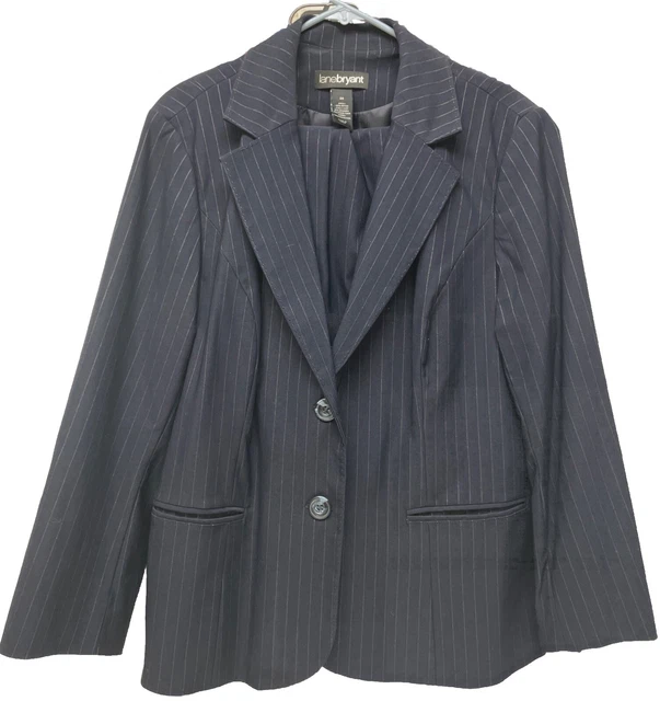 Tailleur Jupe & Veste Weill - 38/40 Rayé Bleu Marine (vintage)