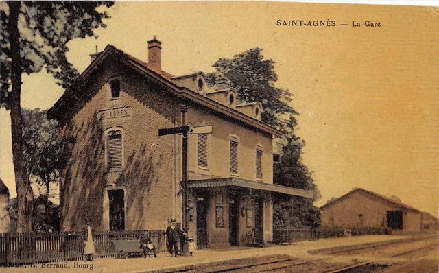 Carte Postale Ancienne CPA 39 - Sainte Agnès La Gare (Jura) - Émaillée