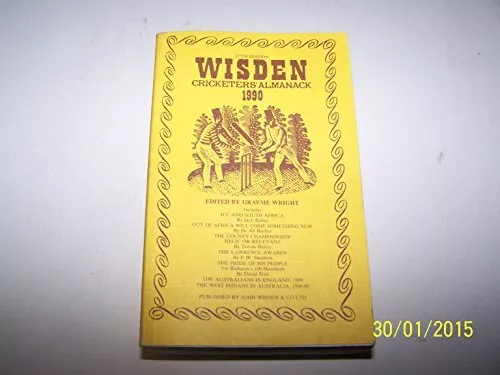 Wisden Cricketers' Almanack 1990 Paperback Book The Cheap Fast Free Post
