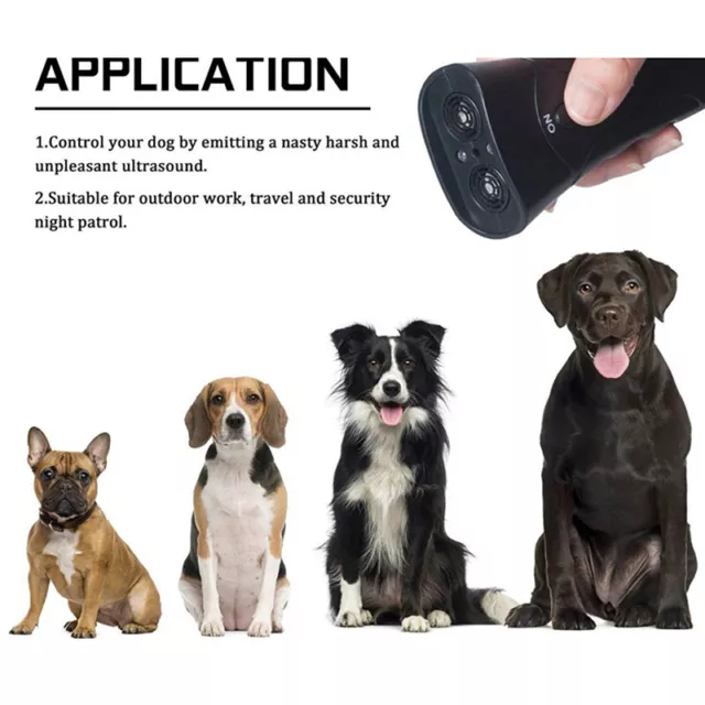 LED Ultrasonic Antibarking Device Ultrasonic Pet Dog Repeller Anti Barking 3