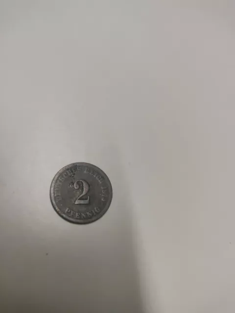 2 Pfennig 1875 D Deutsches Reich German Empire