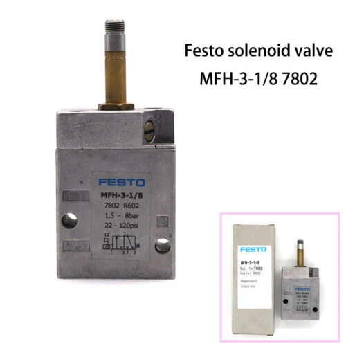 3 Items New original FESTO MFH-3-1/8 7802 solenoid valve- Free Shipping