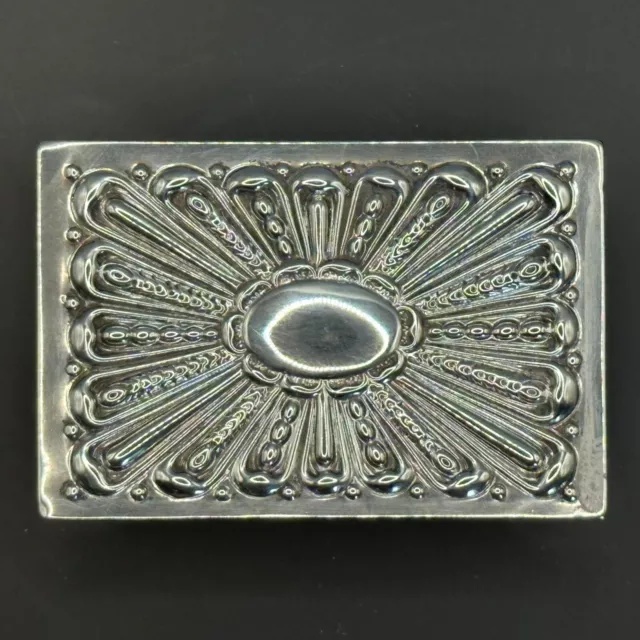 Solid Silver Victorian Matchbox Cover - London 1901 by William Comyns & Sons