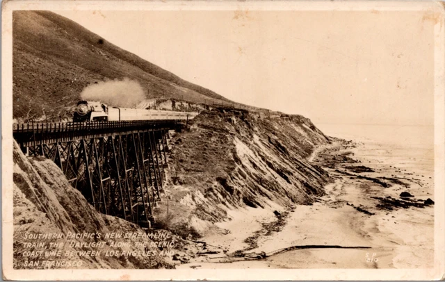 RPPC Daylight Southern Pacific Streamline RR Train Los Angeles San Francisco