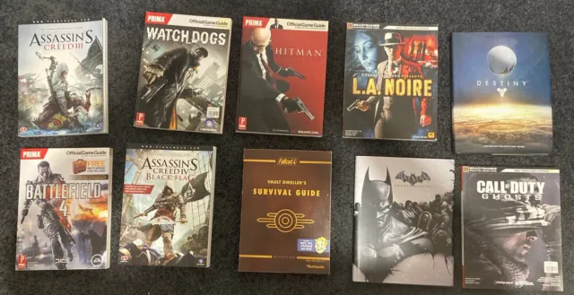 Collection Of Video Game Strategy Guides