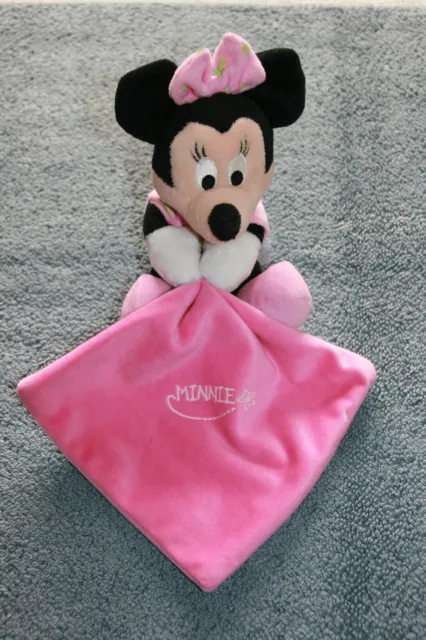 Disney Nicotoy Doudou Minnie Rose Mouchoir Rose Luminescent Etat Neuf
