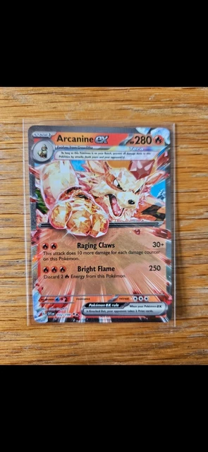 Pokémon TCG Arcanine ex Scarlet & Violet Base Set 032/198 Holo Double Rare