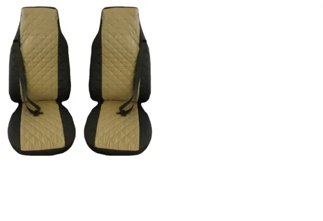 DESIGNED TO FIT Mercedes Actros MP4 MP5 after 2015 Truck Seat Covers Black Beige