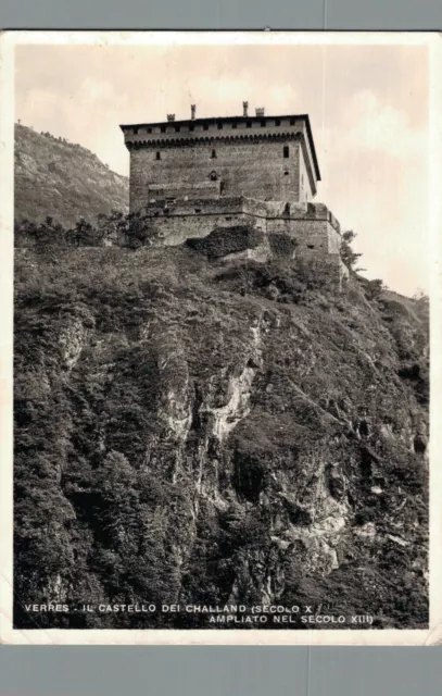 Aosta Verres il Castello dei Challand f. Grande  spedita