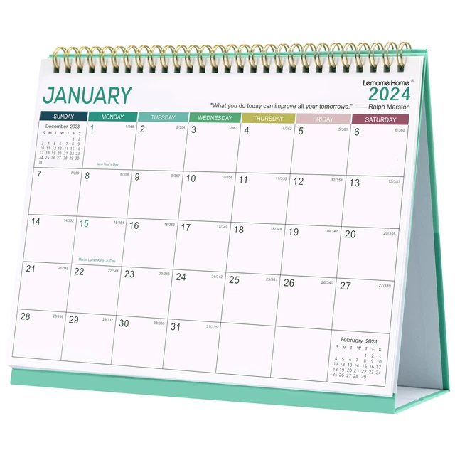 DESK CALENDAR 2024 Jan. 2024 Dec. 2024 Standing Flip 2024 Desktop