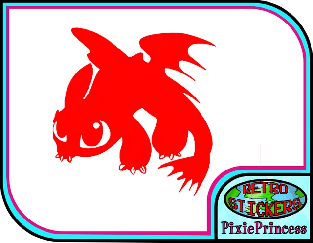 Vinyl-Aufkleber"How To Train Your Dragon Baby Toothless" Für Auto
