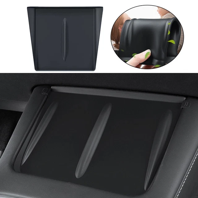 Tampon De Rangement Silicone Noir Pour Tesla Model S/X 2022-2024 - Console Centrale Inférieure