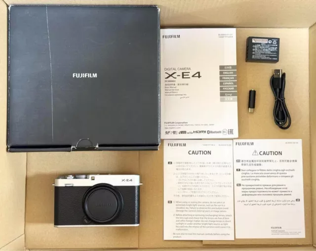 Fujifilm X-E4 26.1MP Mirrorless Digital Camera Silver MINT from Japan