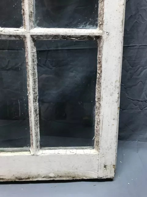 Antique Single 22x48 12 Lite Casement Window Shabby White Chic VTG Old 1442-22B 9