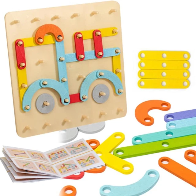 Holz Puzzle Brett Set - ABC Buchstaben & Zahlen Lernspielzeug Für Kinder Ab 3 Jahren