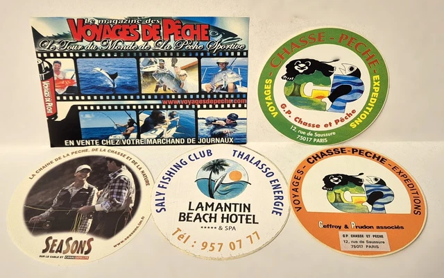 Lot De 5 Autocollants Imperméables Pour Seau De Pêche à La Carpe