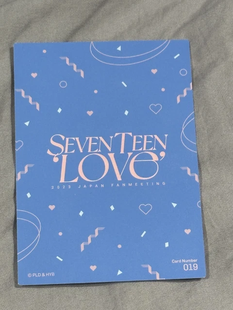 SEVENTEEN WONWOO LOVE 2023 Japan Fanmeeting Official Trading Card ...