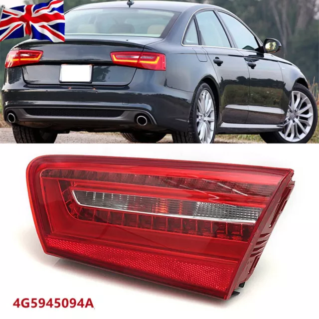 Audi A6 Rear Light Right Inner LED Saloon 10-15 Tail Lamp Driver Off Side O/S 2