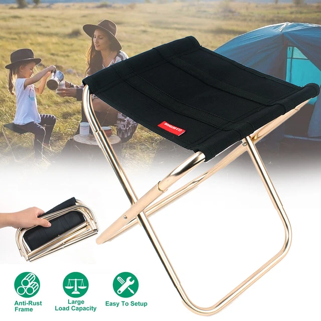 Mini Portable Folding Stool Outdoor Fishing Camping Picnic Travel Beach Chair UK