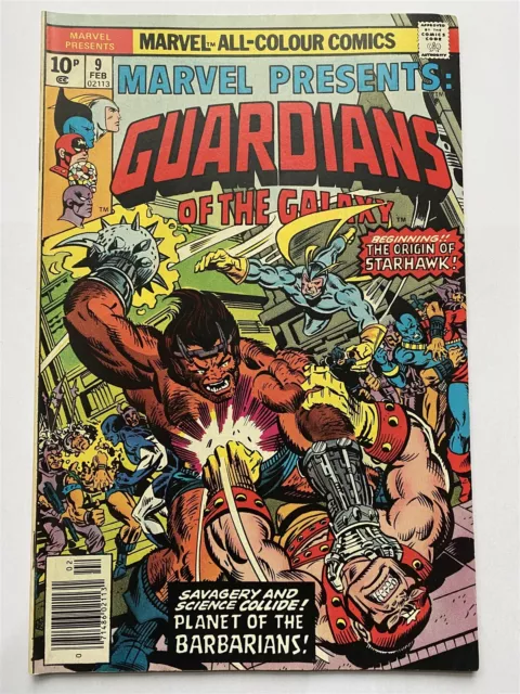 MARVEL PRESENTS #9 Guardians Of The Galaxy Marvel Comics 1976 UK Price VF