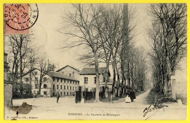 cpa Rare MORTAGNE sous la NEIGE en 1909 (Orne) Vue prise du JARDIN de la MAIRIE