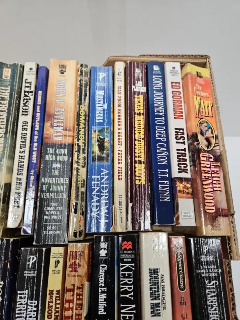 Lot Of 58 Western Paperbacks  Various Authors 3