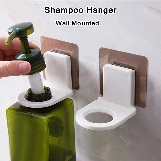 Gel de ducha soporte montado en pared almacenamiento de pompa de jabón gancho para champú