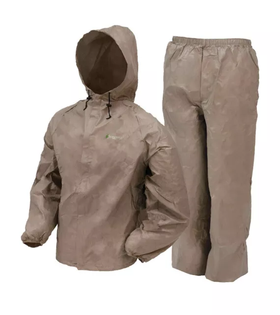 FROGG TOGGS Men's Ultra-Lite 2 All-Sport Waterproof Breathable Rain Suit Khaki M