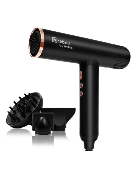 Nicebay Ionic Hair Dryer, Professional Salon Blow Dryer with Diffuser Open Box