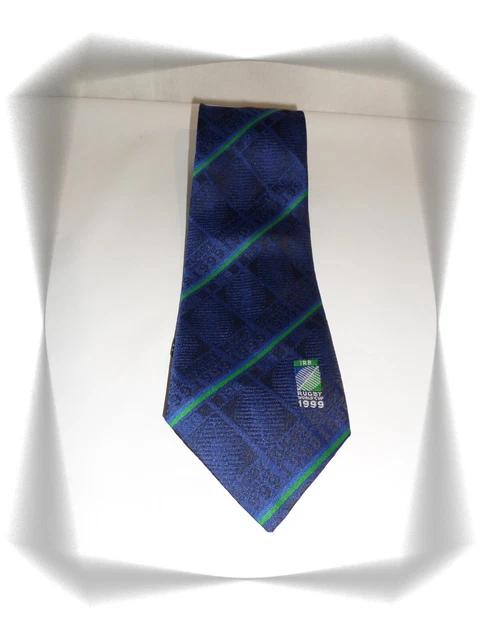 Cravate officielle homme vintage 1999 coupe du monde de rugby