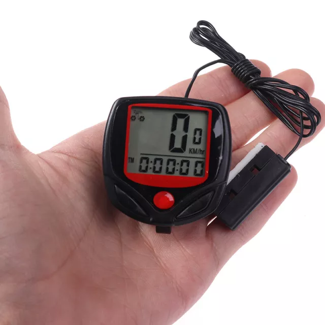 Waterproof Bicycle LCD Digital Display Odometer Speedometer Cycling Stopwatch 3