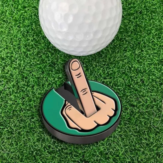 Funny Middle Finger Golf Ball Marker Golf Hat Clip Ball Marker Position Mark