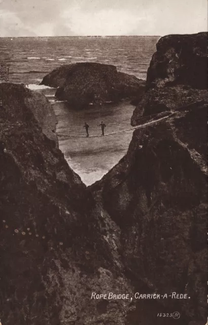 Rope Bridge Carrick-A-Rede Portrush Antrim Postcard