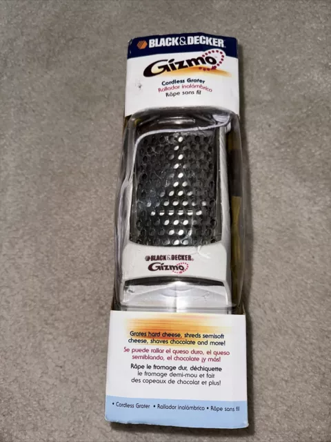 NEW Black & Decker Gizmo Cordless Electric Cheese Grater GG200