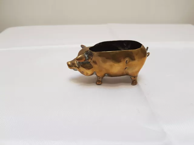 pig pin cushion victorian brass