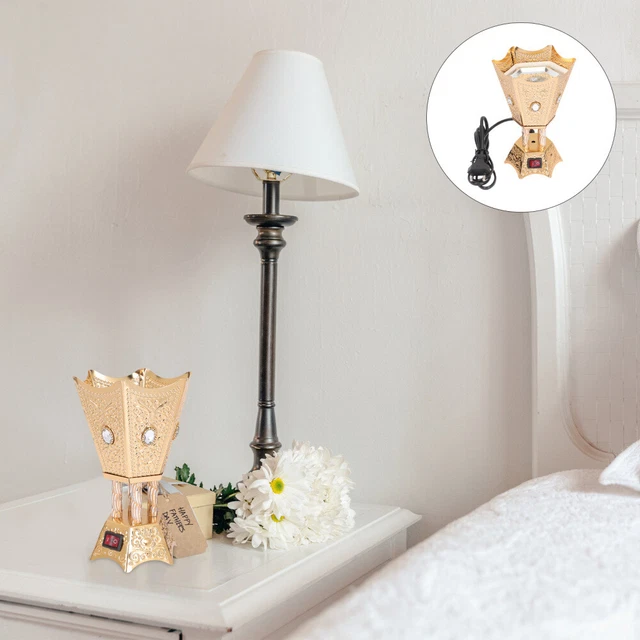Quemador de incienso eléctrico vintage para decoración de censo quemador de incienso de hierro de escritorio