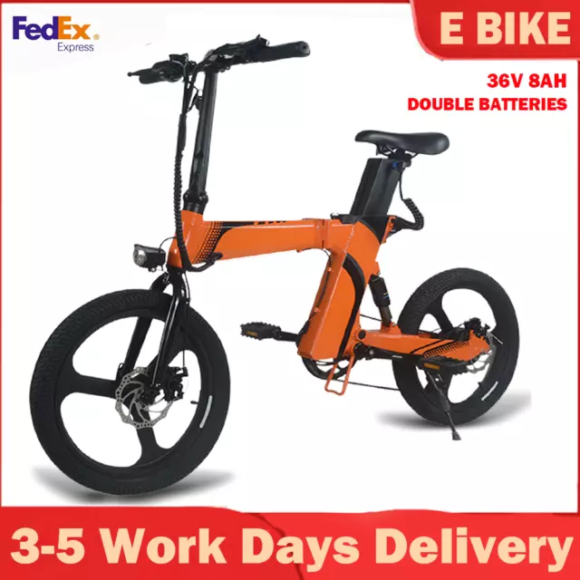 350W 20" Electric Bike Commuting Bicycle City Ebike +2*36V Removeable LI-Battery