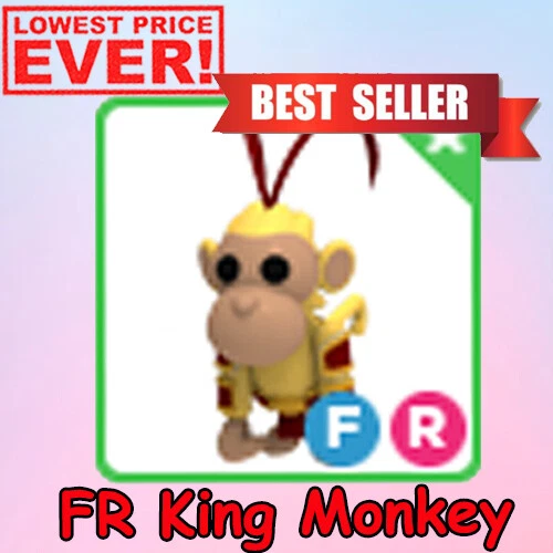 ADOPT ME PETS Store Fly Ride King Monkey FR FASTER! £10.81 PicClick UK