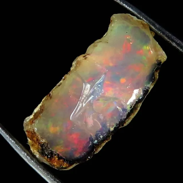Opale de feu éthiopienne 100% naturelle, pierres précieuses brutes AAA +...