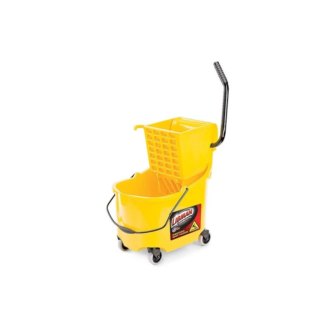 Libman 26 Quart Mop Bucket & Wringer Heavy Duty Yellow (933) 00933