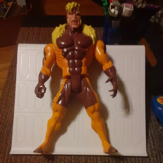 VTG MARVEL COMICS X-MEN Sabretooth 10" LOOSE Action Figure ToyBiz 1993 VILLAIN